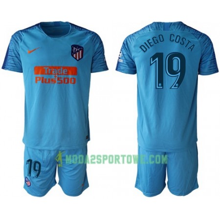 Koszulka Atlético Madryt Diego Costa 19 Dziecięcy Wyjazdowe Stroje Piłkarskie 2018/19 Krótki Rękaw